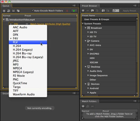 adobe flash media encoder aac plugin