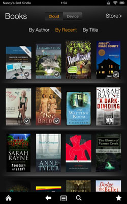 reading library books on kindle fire