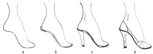 Women S High Heels. Vector Drawing Stock Illustration - Illustration of  formal, footgear: 62396674
