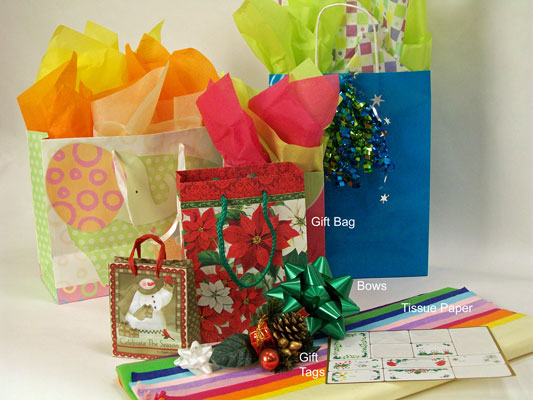 Christmas Gift Bags, Snowflake Design, Coordinating Tissue Paper, Shir –  Party Craft Creations