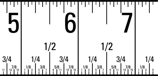 tape measure marks