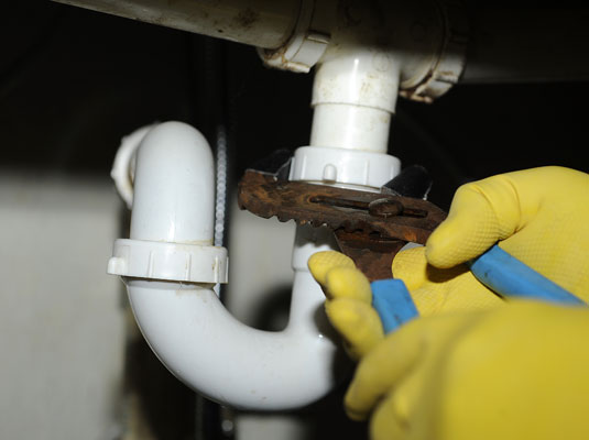 remove the pipe under kitchen sink