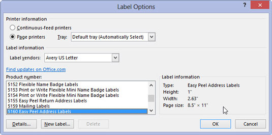 How To Create Mailing Labels In Outlook 2013 Dummies