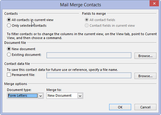 How To Create A Form Letter In Outlook 2013 Dummies