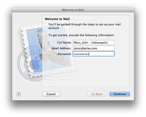 setting up exchange email on mail for mac
