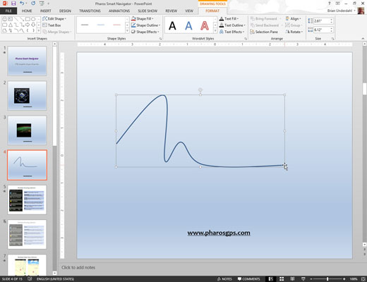 How To Draw A Curved Line Or Shape In PowerPoint 2013 Dummies