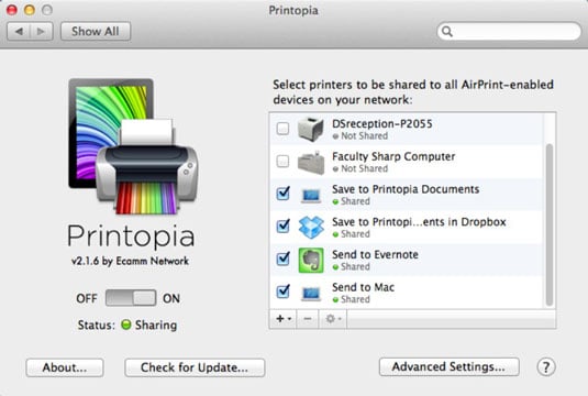 Printopia for mac