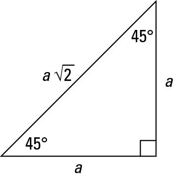 How to Work with 45  45  90 Degree Triangles dummies
