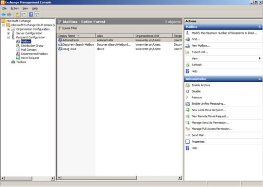 How to Set Network Mailbox Storage Limits in Exchange Server 2010 - dummies