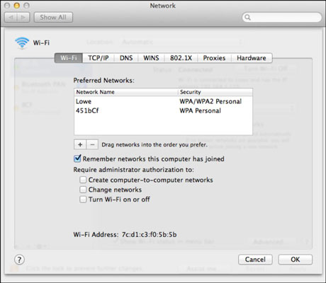 web address to change mac print settings