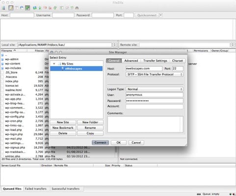 filezilla ftp server 200 type set to i