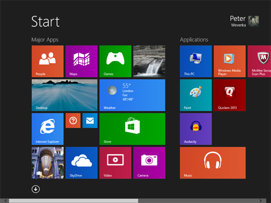 how to create tiles in windows 8