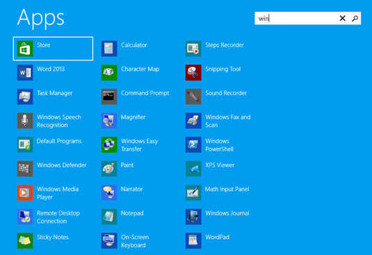 how to search on windows 8
