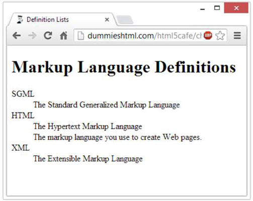  Definition List In Html Flannelkitchen jp