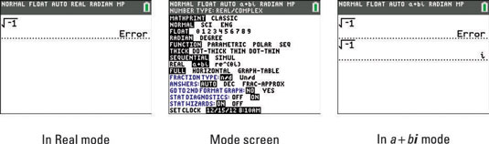 How To Work With Complex Numbers On The TI 84 Plus Dummies