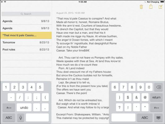 How To Use The Split Keyboard On Your Ipad Dummies