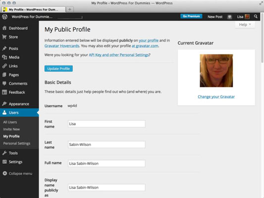 How To Set Up Your Wordpress Public Profile Dummies