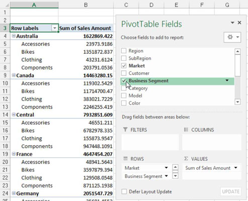 Excel Dashboards and Reports: Rearrange Your Pivot Table - dummies