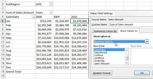 Create A Pivot Table Ytd Totals View For Your Excel Report Dummies