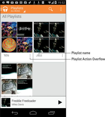 google play add multiple songs at once to a play list on android phone