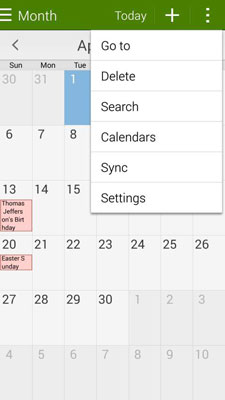 How to Sync Calendars with the Samsung Galaxy S 5 dummies