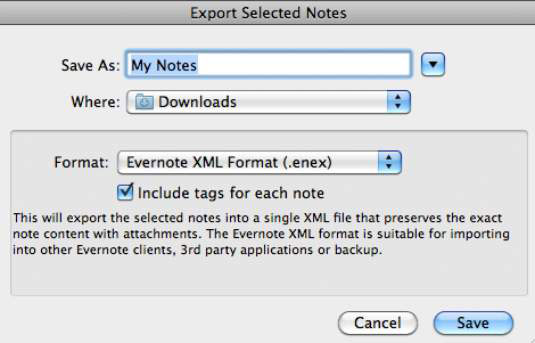 notes exporter mac
