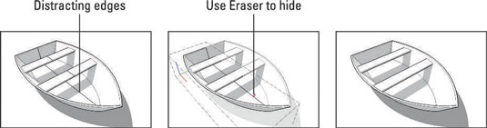 Working with Hidden Edges in SketchUp dummies