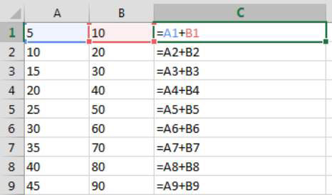 excel relative vs absolute reference