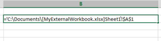 Using External Cell References In Excel Dummies