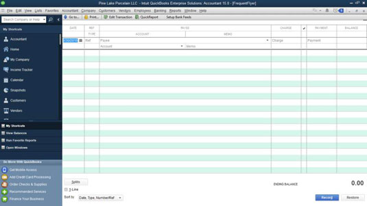 how to record expenses in quickbooks 2015