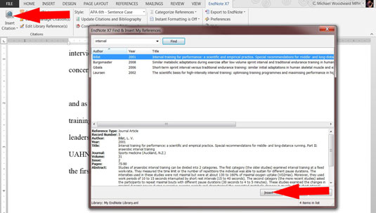 how to use endnote cite while you write