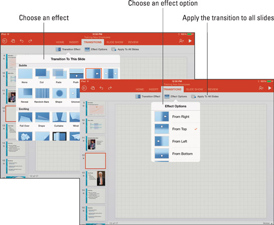 effect options on mac for powerpoint