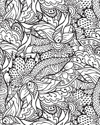 Five Coloring Pages Suitable for Adults - dummies