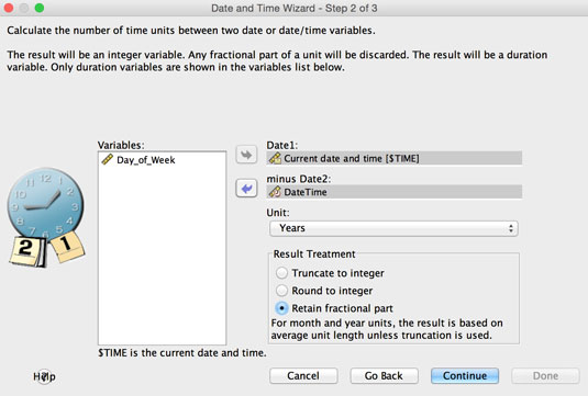 How to Use the SPSS Date Time Wizard - dummies