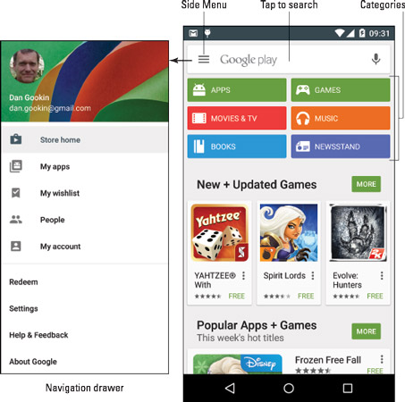 Browsing The Google Play Store On Your Android Phone Dummies