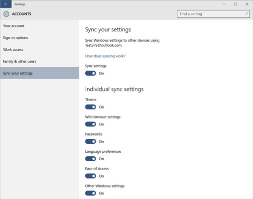 The Windows 10 Universal Settings App - dummies