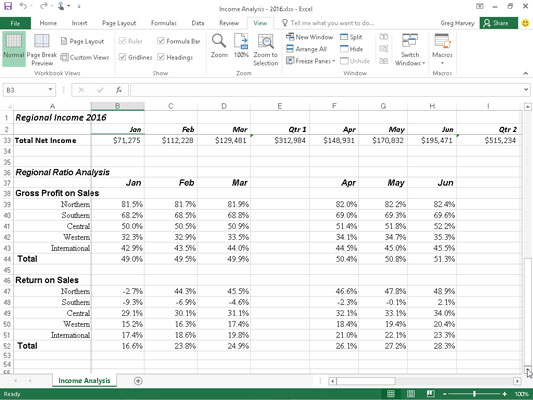  How To Freeze Panes In Excel 2016 Dummies