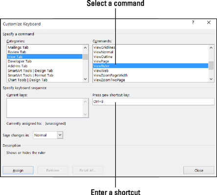 creating shortcut keys in word 2011 for mac