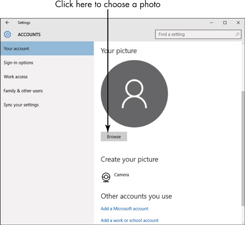 How to Change Your Account Picture on Your Windows 10 Laptop - dummies