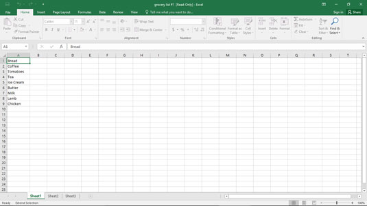 What Is a Table and How Does It Look in Excel? - dummies