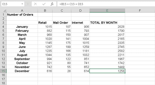 How To Copy Excel Formulas With The Fill Handle Dummies