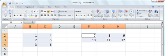 representing-arrays-in-excel-2007-formulas-dummies