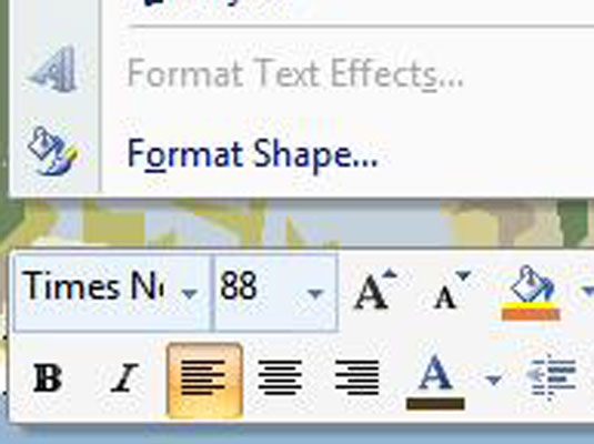 How To Apply Bold, Italics, Or Underlines To PowerPoint 2007 Text - Dummies