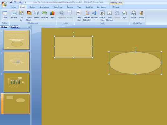 How To Connect Powerpoint 2007 Shapes On A Diagram Dummies