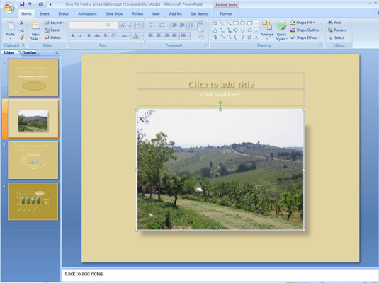 crop photo in powerpoint for mac