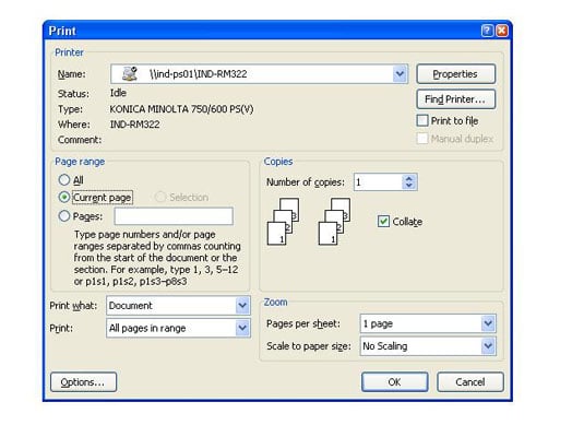 How To Print A Specific Page In A Word 2007 Document Dummies