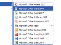 How To Open Word 07 With The Quick Launch Toolbar Dummies