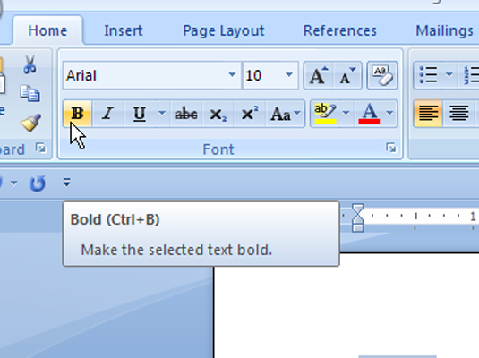 How To Use Character Formats In Word 07 Dummies