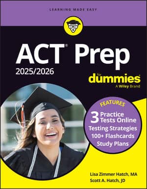 ACT Prep 2025/2026 For Dummies book cover