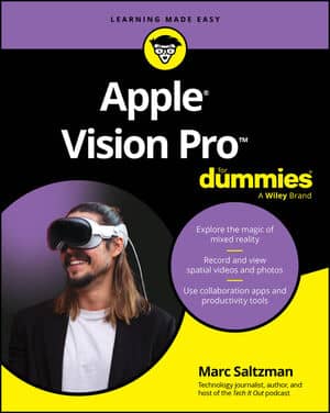 Apple Vision Pro For Dummies book cover